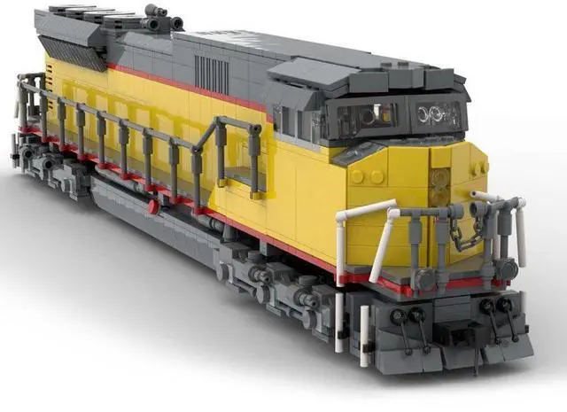 Alt view image 2 of 3 - ZITIANYOUBUILD Custom MOC-125310 EMD-SD90/43MAC Union Pacific Train (2241 Parts) Toys Gift
