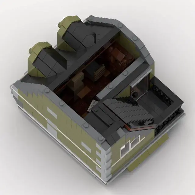 Alt view image 3 of 3 - ZITIANYOUBUILD Custom MOC-119122 Old English Town House Toys Gift for Christmas (2374PCS)