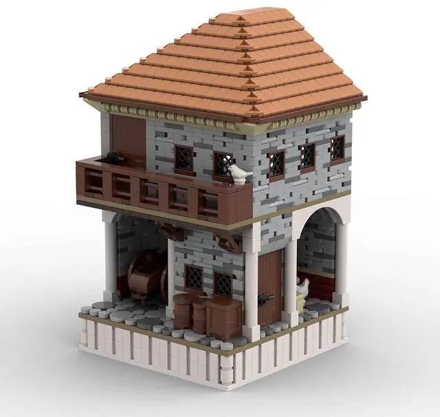 Main image of ZITIANYOUBUILD Custom MOC-158191 Medieval Roman City Insula Module Model(1543PCS) Toys Gift