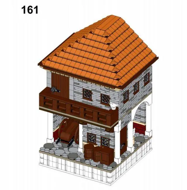 Alt view image 2 of 3 - ZITIANYOUBUILD Custom MOC-158191 Medieval Roman City Insula Module Model(1543PCS) Toys Gift