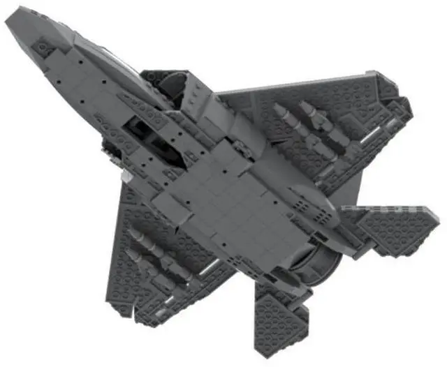 Alt view image 2 of 3 - ZITIANYOUBUILD Custom MOC-115442 Military Stealth Aircraft (815 Parts) Toys Gift for Christmas