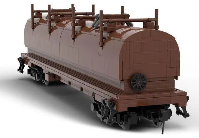 Main image of ZITIANYOUBUILD Custom MOC-137473 Coil Car Conrail Retro Train Model Particle (966 Parts)