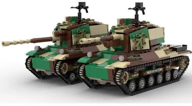 Alt view image 3 of 3 - ZITIANYOUBUILD Custom MOC-55859 1/30 O-I Japanese Super Heavy Tank 1867 Parts Toys Gift