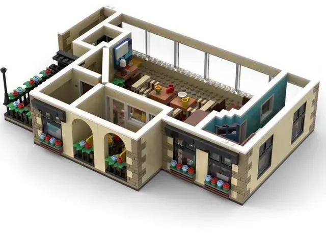 Alt view image 2 of 3 - ZITIANYOUBUILD Custom MOC-98776 Originally Licensed SitCom Suite  The Jeffersons 919 Parts+