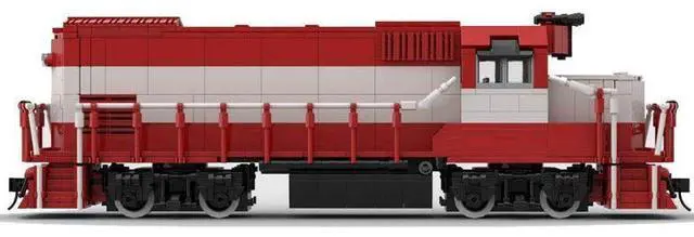 Alt view image 3 of 3 - ZITIANYOUBUILD Custom MOC-104691 Frisco GP15 Retro Train (1449 Parts) Toys Gift for Christmas
