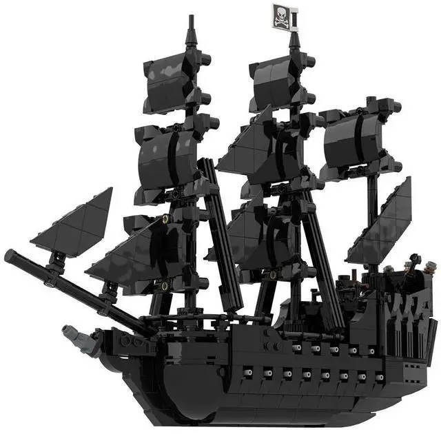 Main image of ZITIANYOUBUILD Custom MOC-84574 Pirate Black Pearl Ship (1007 Parts) Toys Gift for Christmas