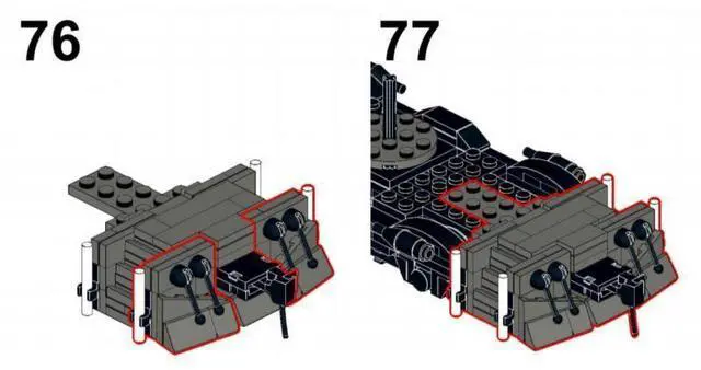 Alt view image 3 of 3 - ZITIANYOUBUILD Custom MOC-112387 Kansas City Southern SD40T-2 Train Model (1899 Parts)