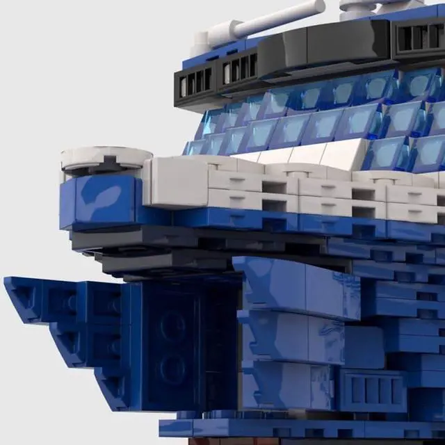 Alt view image 2 of 3 - ZITIANYOUBUILD Custom MOC-70050 Ms Finlandia Finnish Fast Cruiseferry Ship (1890parts)