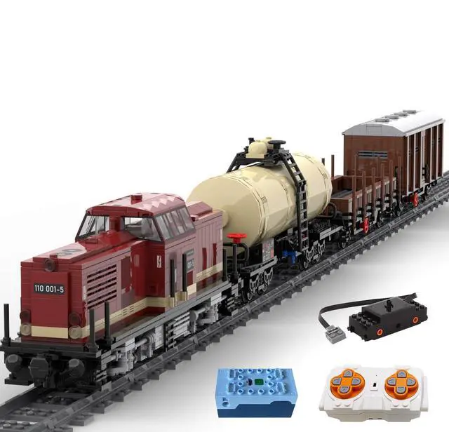 Main image of ZITIANYOUBUILD Custom MOC-81729 Br110 With Box Wagon, Tank Wagon And Flat Wagon (2171 Parts)
