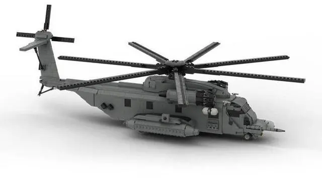 Alt view image 2 of 3 - ZITIANYOUBUILD Custom MOC-134252 Sikorsky Mh-53 Pave Low Rescue Helicopter (2023pcs)