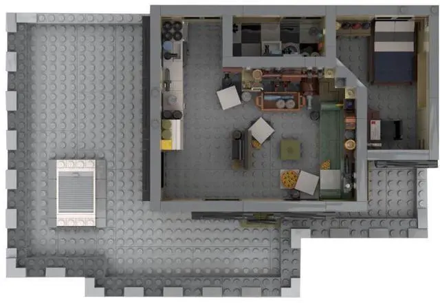 Alt view image 3 of 3 - ZITIANYOUBUILD Custom MOC-91656 SitCom Suites - Part 5 Modification of Set 76200 (846 Parts+)