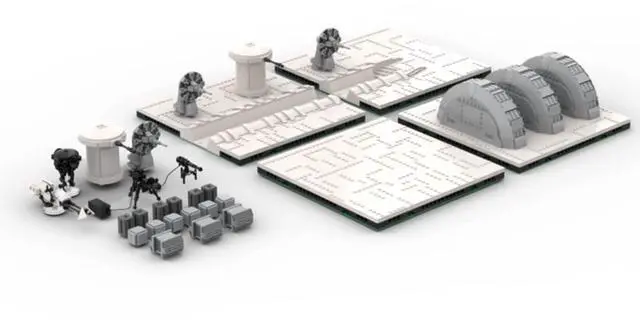 Main image of ZITIANYOUBUILD Custom MOC-124628 Sci-Fi Space Wars Carrier Landscape Model(1813PCS) Toys Gift