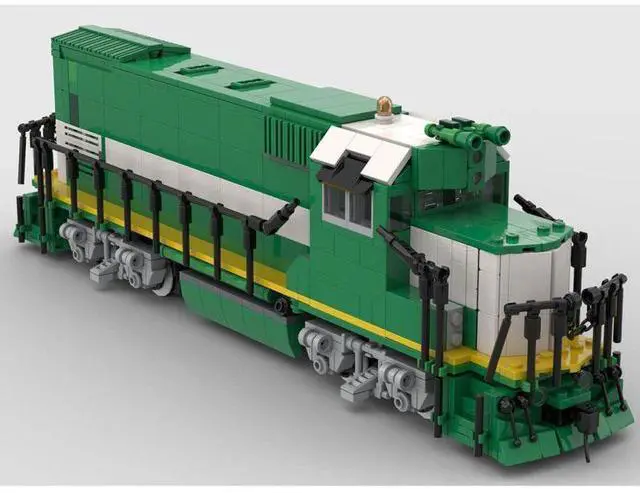 Alt view image 3 of 3 - ZITIANYOUBUILD Custom MOC-104688 California Northern GP15 Retro Train(1439PCS) Toys Gift