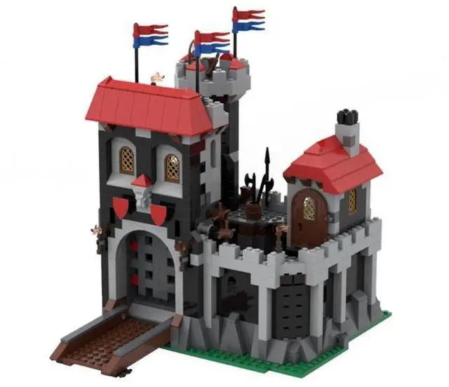 Alt view image 2 of 3 - ZITIANYOUBUILD Custom MOC-106972 Medieval Castle (1066+ Parts) Toys Gift for Christmas