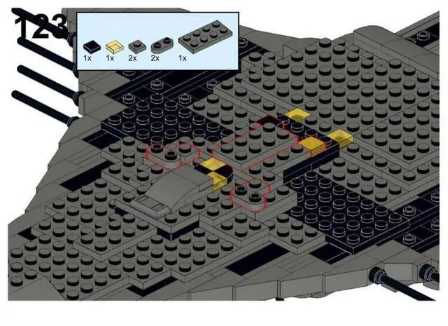 Alt view image 2 of 3 - ZITIANYOUBUILD Custom MOC-129059 Wraith-Cruiser Sci-fi Battleship Model(1260PCS) Toys Gift