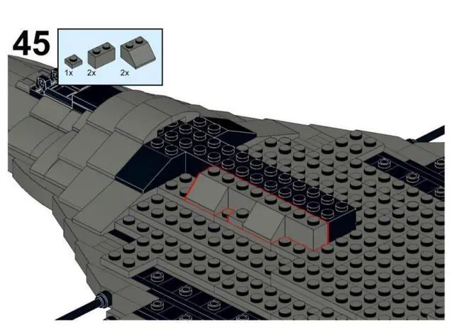 Alt view image 3 of 3 - ZITIANYOUBUILD Custom MOC-129059 Wraith-Cruiser Sci-fi Battleship Model(1260PCS) Toys Gift