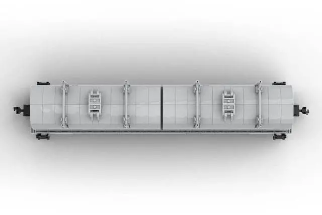 Alt view image 3 of 3 - ZITIANYOUBUILD Custom MOC-134547 Coil Car Union Pacific Reto Train Model (917 Parts)