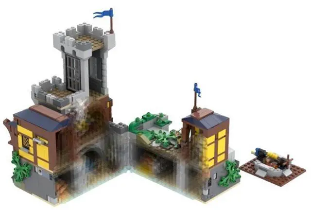 Alt view image 3 of 3 - ZITIANYOUBUILD Custom MOC-115655 Medieval Black Sakers Tower (944 Parts) Toys Gift