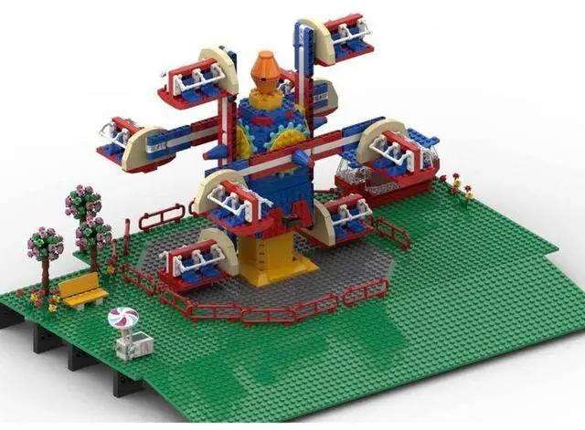 Main image of ZITIANYOUBUILD Custom MOC-125626 Fairground Model Street View (1459 Parts) Toys Gift