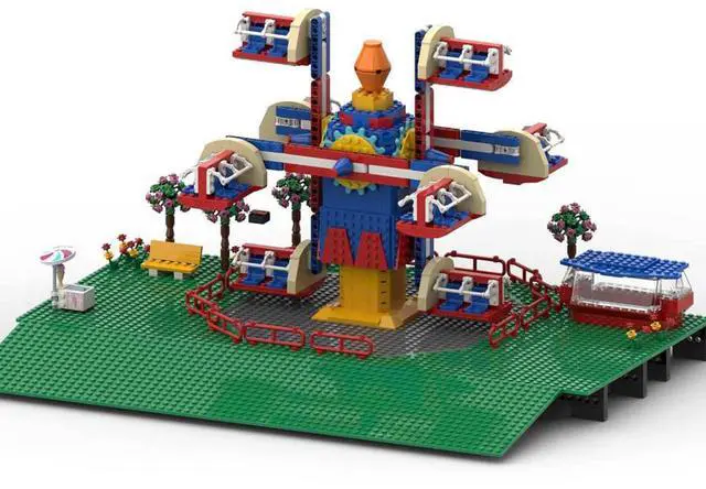 Alt view image 3 of 3 - ZITIANYOUBUILD Custom MOC-125626 Fairground Model Street View (1459 Parts) Toys Gift