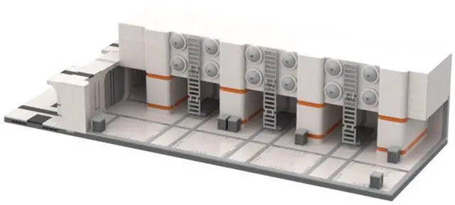 Main image of ZITIANYOUBUILD Custom MOC-119261 Sci-fi Battlefield Barracks Model(1684PCS) Toys Gift