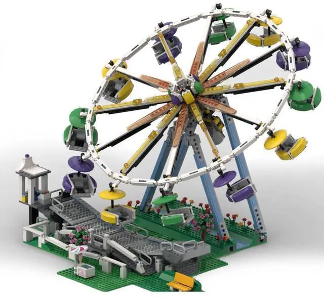 Alt view image 2 of 3 - ZITIANYOUBUILD Custom MOC-99505 Ferris Wheel Model(1386PCS) Toys Gift for Christmas