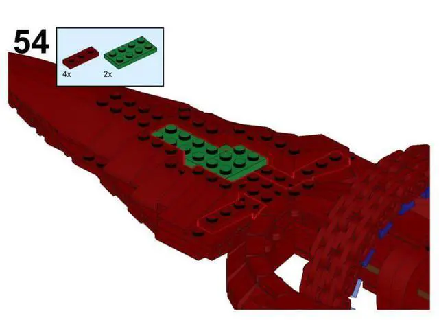 Alt view image 2 of 3 - ZITIANYOUBUILD Custom MOC-113904 Vulcan Dkyr Class Warship Model (615 Parts) Toys Gift