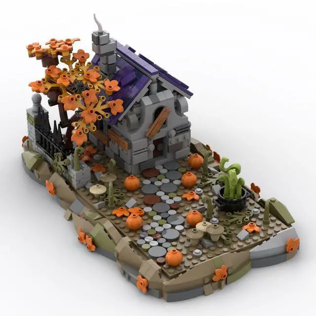 Alt view image 2 of 3 - ZITIANYOUBUILD Custom MOC-118096 Medieval Witch House 812 Parts Toys Gift for Christmas