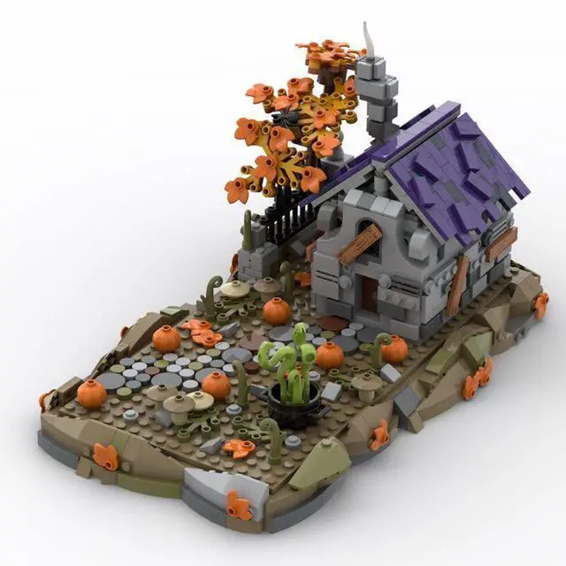Alt view image 3 of 3 - ZITIANYOUBUILD Custom MOC-118096 Medieval Witch House 812 Parts Toys Gift for Christmas
