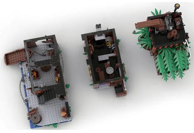 Alt view image 2 of 3 - ZITIANYOUBUILD Custom MOC-127727 Pirate Tavern 919 Parts Toys Gift Perfect for christmas