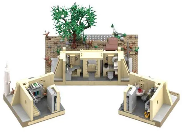 Alt view image 3 of 3 - ZITIANYOUBUILD Custom MOC-153678 Film & TV Scenes Cottage Model (1630 Parts) Toys Gift