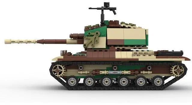 Alt view image 2 of 3 - ZITIANYOUBUILD Custom MOC-57728 1/30 Type 3 Chi-Nu Japanese Medium Tank 551 Parts Toys Gift
