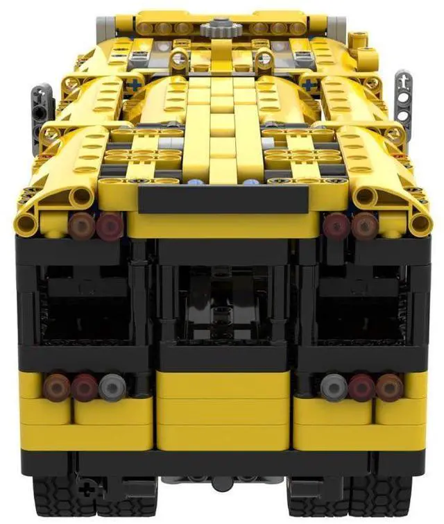 Alt view image 2 of 3 - ZITIANYOUBUILD Custom MOC-65658 Old School Bus Building Blocks MOC Set (1104 Parts)