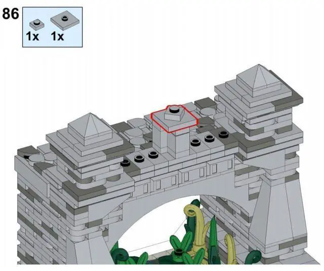 Alt view image 2 of 3 - ZITIANYOUBUILD Custom MOC-158189 Medieval Roman City Bridge Module Model(940PCS) Toys Gift