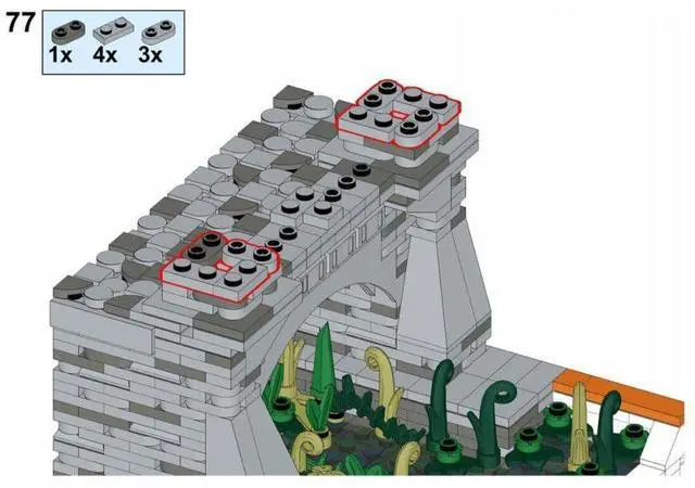 Alt view image 3 of 3 - ZITIANYOUBUILD Custom MOC-158189 Medieval Roman City Bridge Module Model(940PCS) Toys Gift