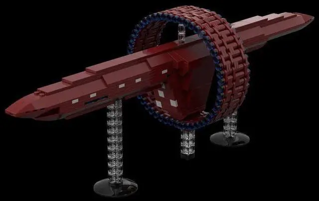 Alt view image 3 of 3 - ZITIANYOUBUILD Custom MOC-112806 Vulcan Suurok-class Warship Model (754 Parts) Toys Gift