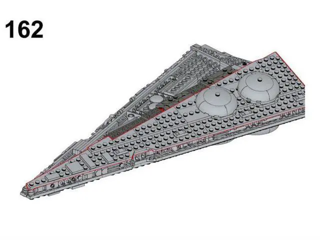 Alt view image 2 of 3 - ZITIANYOUBUILD Custom MOC-108178 Interdictor-class Star-Destroyer 922 Parts Toys Gift