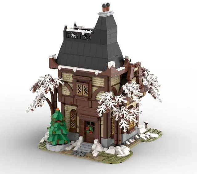 Main image of ZITIANYOUBUILD Custom MOC-89215 Medieval Christmas Mansion 1977 Parts Toys Gift for Christmas