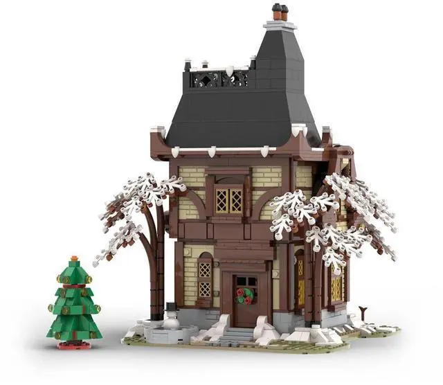 Alt view image 3 of 3 - ZITIANYOUBUILD Custom MOC-89215 Medieval Christmas Mansion 1977 Parts Toys Gift for Christmas
