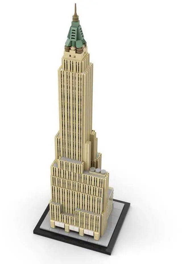 Alt view image 3 of 3 - ZITIANYOUBUILD Custom MOC-130597 New York Empire State Building 1/800 Scale Building 923 Parts