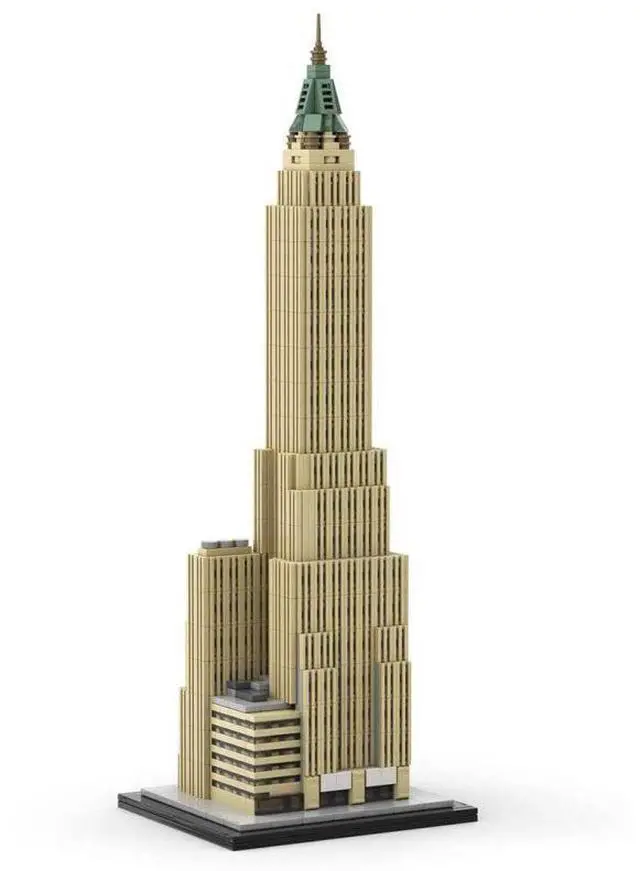 Alt view image 2 of 3 - ZITIANYOUBUILD Custom MOC-130597 New York Empire State Building 1/800 Scale Building 923 Parts