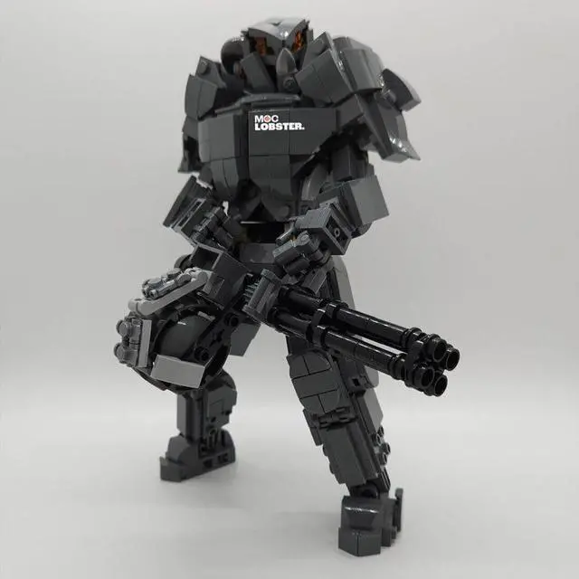 Alt view image 2 of 3 - ZITIANYOUBUILD Custom MOC-183481 Fully Articulated X-01 Mecha Warrior Building Blocks 511 Parts