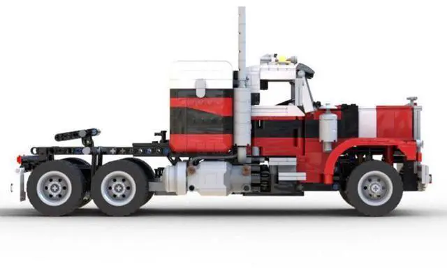 Alt view image 3 of 3 - ZITIANYOUBUILD Custom MOC-138325 Tech Semi-trailer Truck Model 1538 Parts (Dynamic Version)
