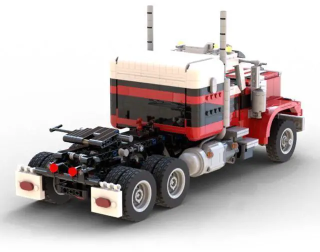 Alt view image 2 of 3 - ZITIANYOUBUILD Custom MOC-138325 Tech Semi-trailer Truck Model 1538 Parts (Dynamic Version)