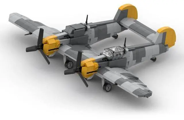 Main image of ZITIANYOUBUILD Custom MOC-133724 BF 109 Military Theme Model (631 Parts) Toys Gift