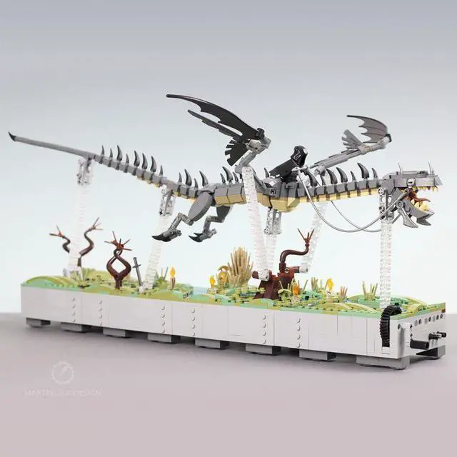 Alt view image 2 of 3 - ZITIANYOUBUILD Custom MOC-113671 Western Dragon 1288+ Parts Toys Gift Perfect for christmas