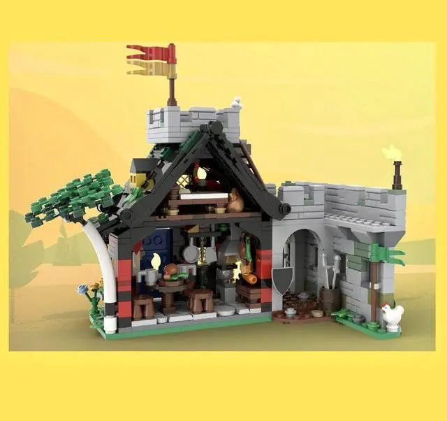 Alt view image 3 of 3 - ZITIANYOUBUILD Custom MOC-114516 Medieval Hotel 769 Parts Toys Gift Perfect for christmas