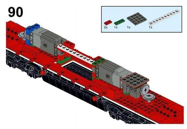 Alt view image 3 of 3 - ZITIANYOUBUILD Custom MOC-113285 SD40T-2 Train Model (1895 Parts) Toys Gift for Christmas