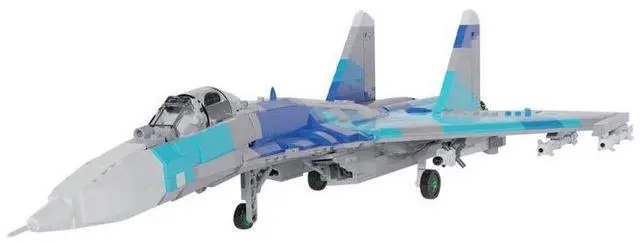 Main image of ZITIANYOUBUILD Custom MOC-170244 Sukhoi Su-27 Russian Supersonic Fighter Set (1861 Parts)