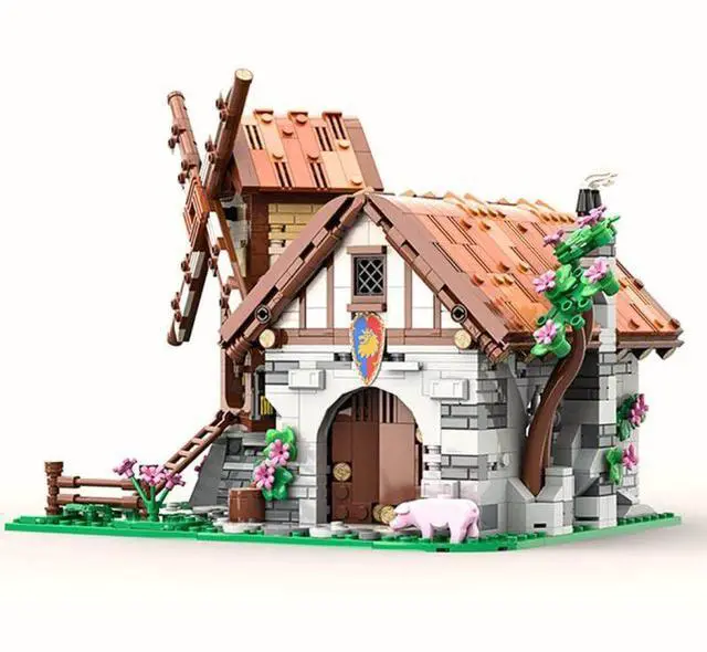 Alt view image 2 of 3 - ZITIANYOUBUILD Custom MOC-201861 Blacksmiths Breeze Medieval-Style Blocks Set (1711 Parts)